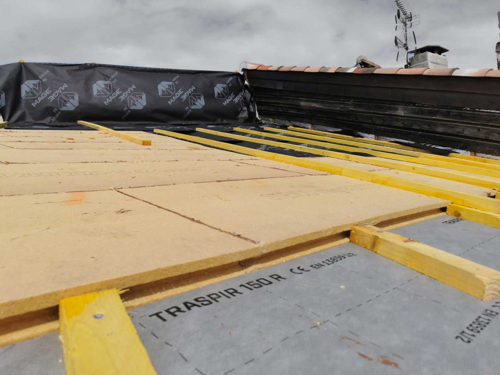 Isolaiton toiture à Saint Sulpice